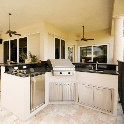 outdoor kitchen construction in Richardson